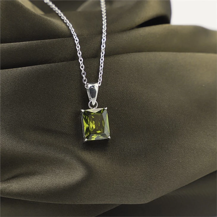 CZ Pendant Necklace Women 02 CZ Pendant Necklace Women 02