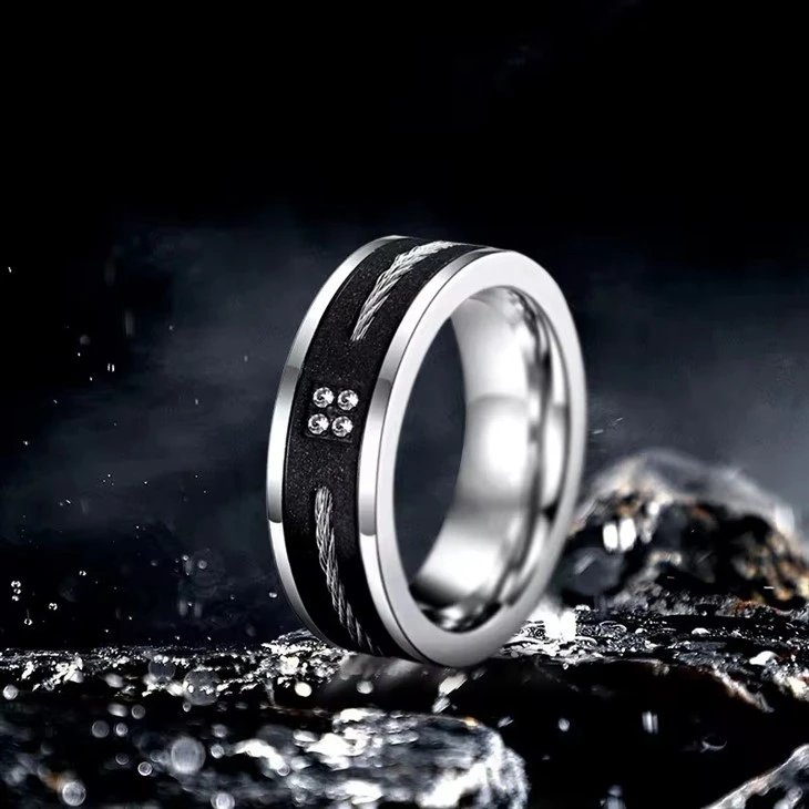 Engagement Wedding Band Black Carbide Custom Ring For Men Engagement Wedding Band Black Carbide Custom Ring For Men