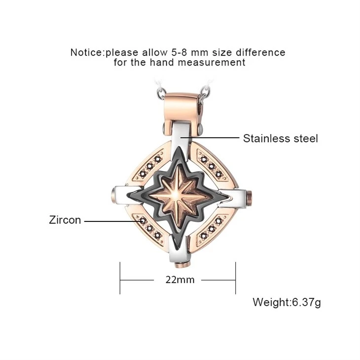 Multicolor Star Cross Pendant Necklace With Zircon suppliers Multicolor Star Cross Pendant Necklace With Zircon suppliers
